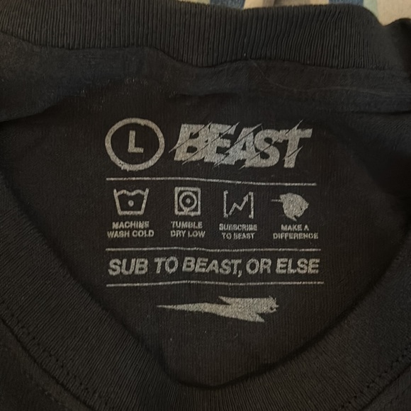 Signed Mr.Beast 40 million shirt. NEVER WORN. BRAND NEW. - Picture 4 of 4